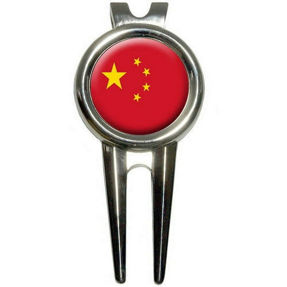 China Chinese Flag Golf Divot Repair Too