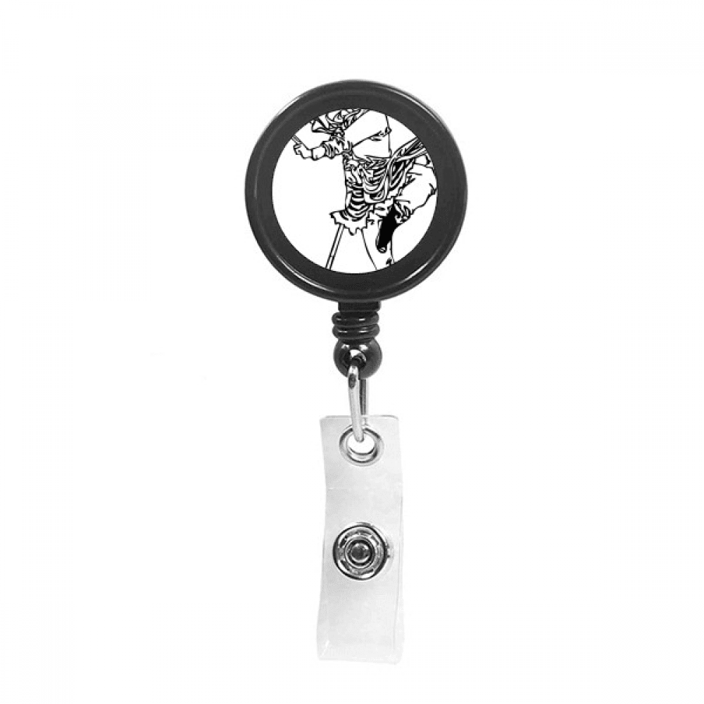 China Chinese Masterpiece Pilgrimage Drawing Retractable Keychain Badge Holder ID Badge