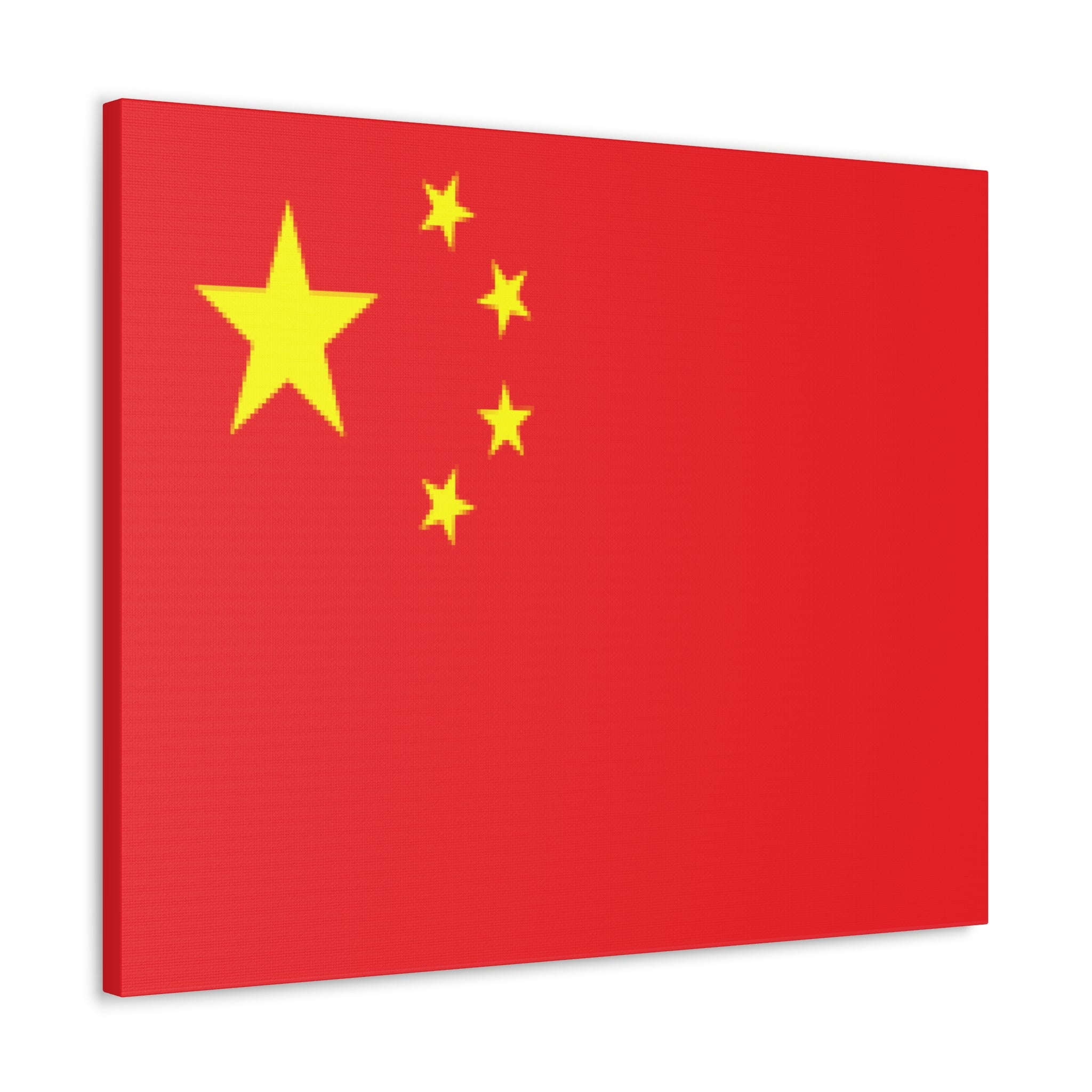 China Country Flag Canvas Vibrant Wall Art Unframed Home Decor