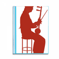 thumbnail image 1 of China Erhu Player Illustration Pattern Book Sheet Protectors Portfolio Binder Folder, 1 of 3