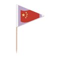 thumbnail image 1 of China Flag Stars Art Deco  Fashion Toothpick Triangle Cupcake Toppers Flag, 1 of 3