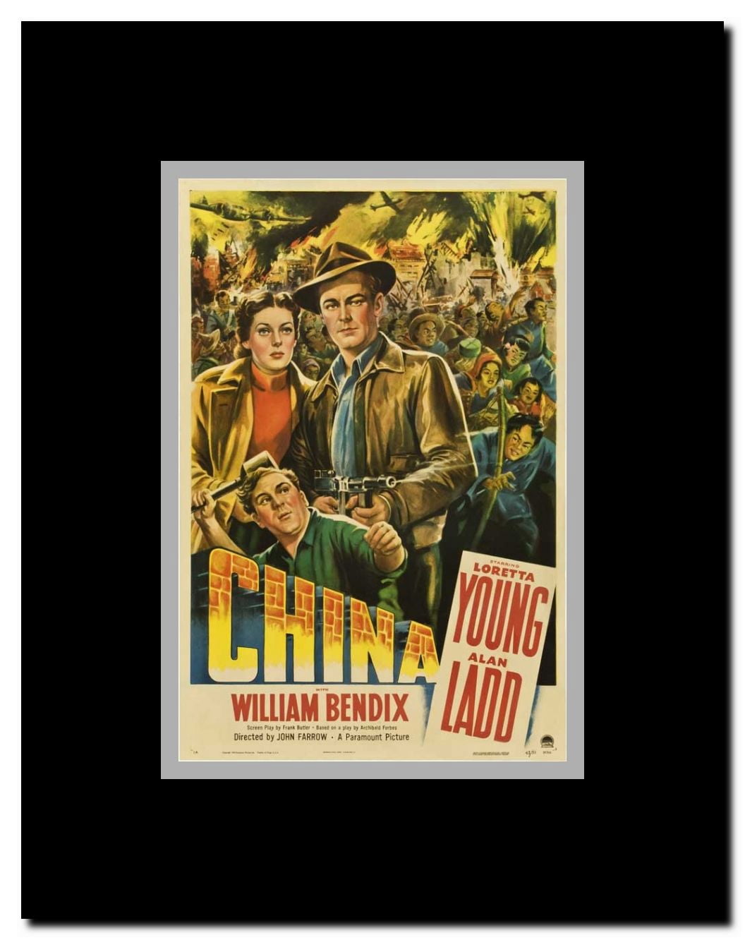 China Framed Movie Poster