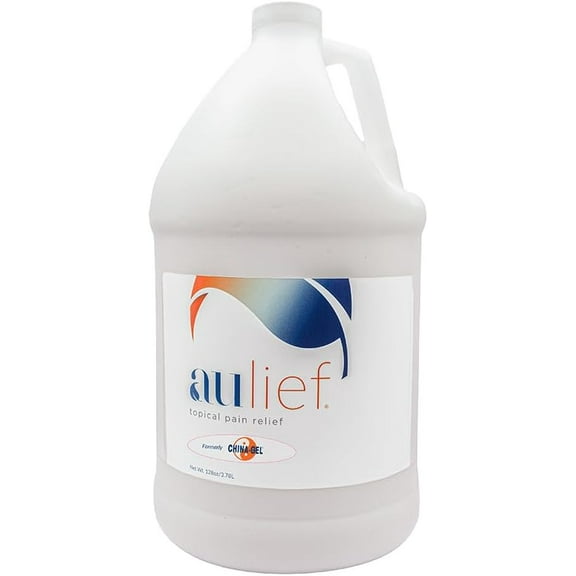 Aulief Topical Pain Reliever Cream - Herbal Therapeutic Massage Cream to Help Sooth Away Muscle and Joint Discomfort, Mint Green, 128 oz Bottle