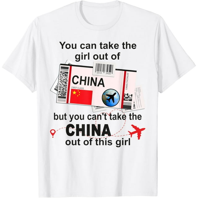 China Girl China Boarding Pass China TShirt