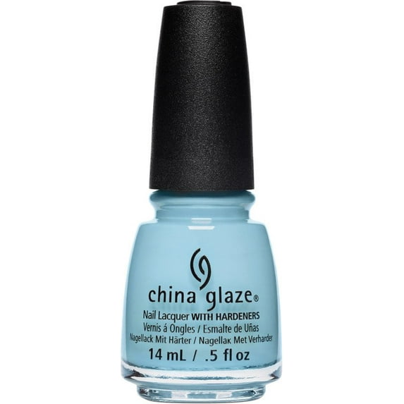 China Glaze Nail Lacquer with Hardeners - Chalk Me Up (sky blue creme)