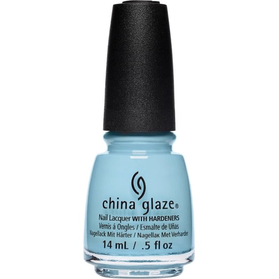 China Glaze Nail Lacquer with Hardeners - Chalk Me Up (sky blue creme)