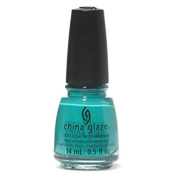 China Glaze Nail Polish, Turned Up Turquoise, 0.5 oz