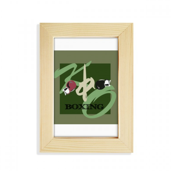 China Gym Boxing KO Art Deco Fashion Desktop Display Photo Frame Picture Art Painting 5x7 inch