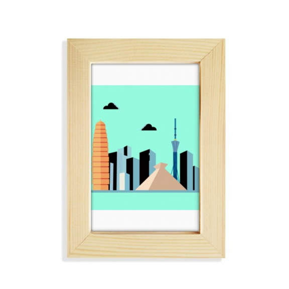 China Hangzhou Landmark Outline Desktop Display Photo Frame Picture Art Painting 5x7 inch