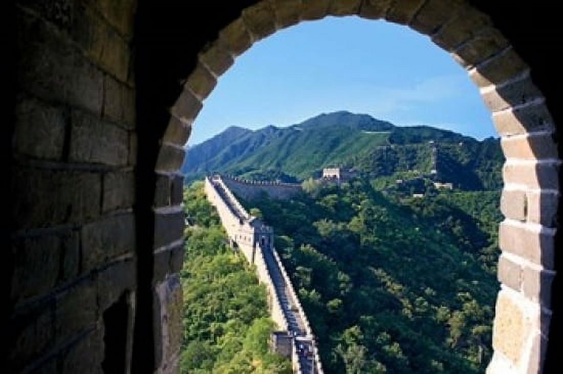 China Huairou Mutianyu Great Wall turret window Canvas Art - Miva Stock DanitaDelimont (24 x 15)
