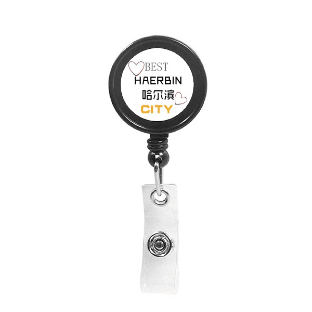 China Ice City Icon Art Deco  Fashion Retractable Keychain Badge Holder ID Badge