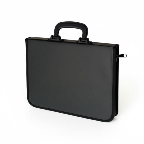 SZCO 40-Slot Folding Knife Storage Case, 13" x 13" Vinyl Exterior with Red Cloth Interior, Portable Carry Handle and Zipper Closure for Collectors and Hobbyists