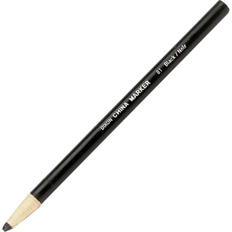 China Marker, Black, Thin Lead, Dozen China Marker, Black, Thin Lead, Dozen