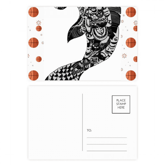 China Masterpiece Mountains Rivers Drawing Basketball Postcard Set Thanks Card Mailing Side 20pcs