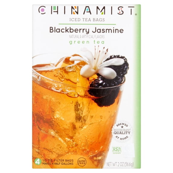 China Mist Blackberry Jasmine Iced Green Tea, .5 oz, 4 ct