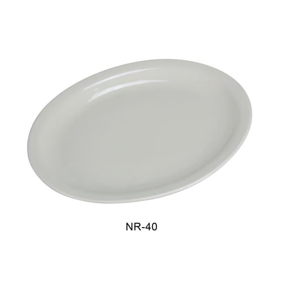 China Narrow Rim Normandy Platter, American White - 7.25 x 5.625 in. - Pack of 36