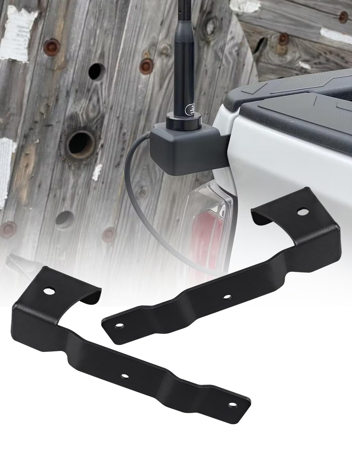 Toyota Tundra CB Antenna Bracket - Left Side Tailgate Mount 2007-2013