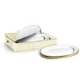 thumbnail image 1 of China Platter Storage Containers - Serving Platter Storage Containers - Christmas Platter Storage Rack & Platter Organizer Quilted Exterior, Handles & Felt Dividers Storage Platter for Packing Dishes, 1 of 5