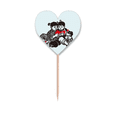thumbnail image 1 of China Red Education Propaganda Study Toothpick Flags Heart Lable Cupcake Picks, 1 of 3