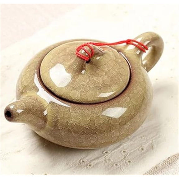 China Red Teapot Creative Gifts Elegant Design Tea Sets Service Chinese Traditional Ice Crack Glaze Tea Pot