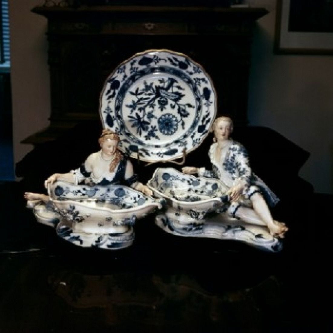 China Royal Meissen Dresden Antiques-Housewares Canvas Art - (24 x 36)