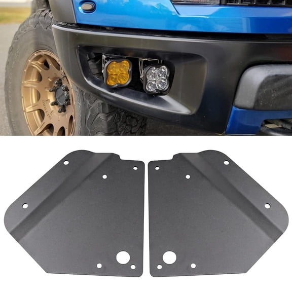 From China Samman Fog Light Mounting Bracket Hidden Front Bumper Cube Side Light Replacement Mount Bracket Compatible with Ford F-150 Raptor 2010-2014