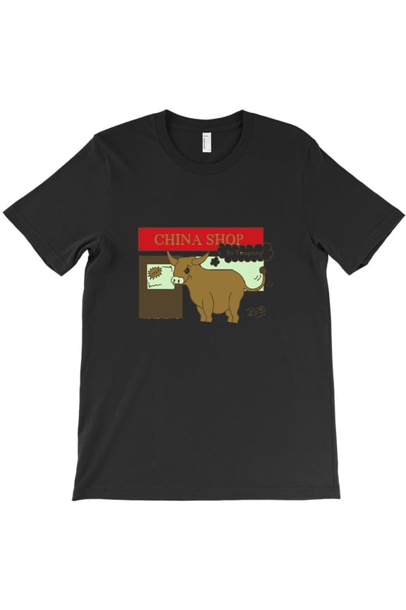 China Shop Classic, Funny Idiom Pun Graphic Design For Clumsy - New Arrival G8966 Unisex T-Shirt, Up to Size 5XL