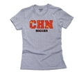 thumbnail image 1 of China Soccer - Olympic Games - Rio - Flag Women's Cotton Grey T-Shirt, 1 of 2