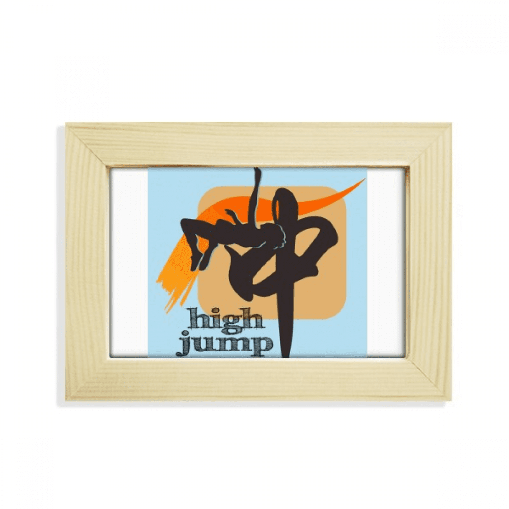 China Sports Track Field Highjump Desktop Decorate Photo Frame Picture Art Painting 5x7 inch