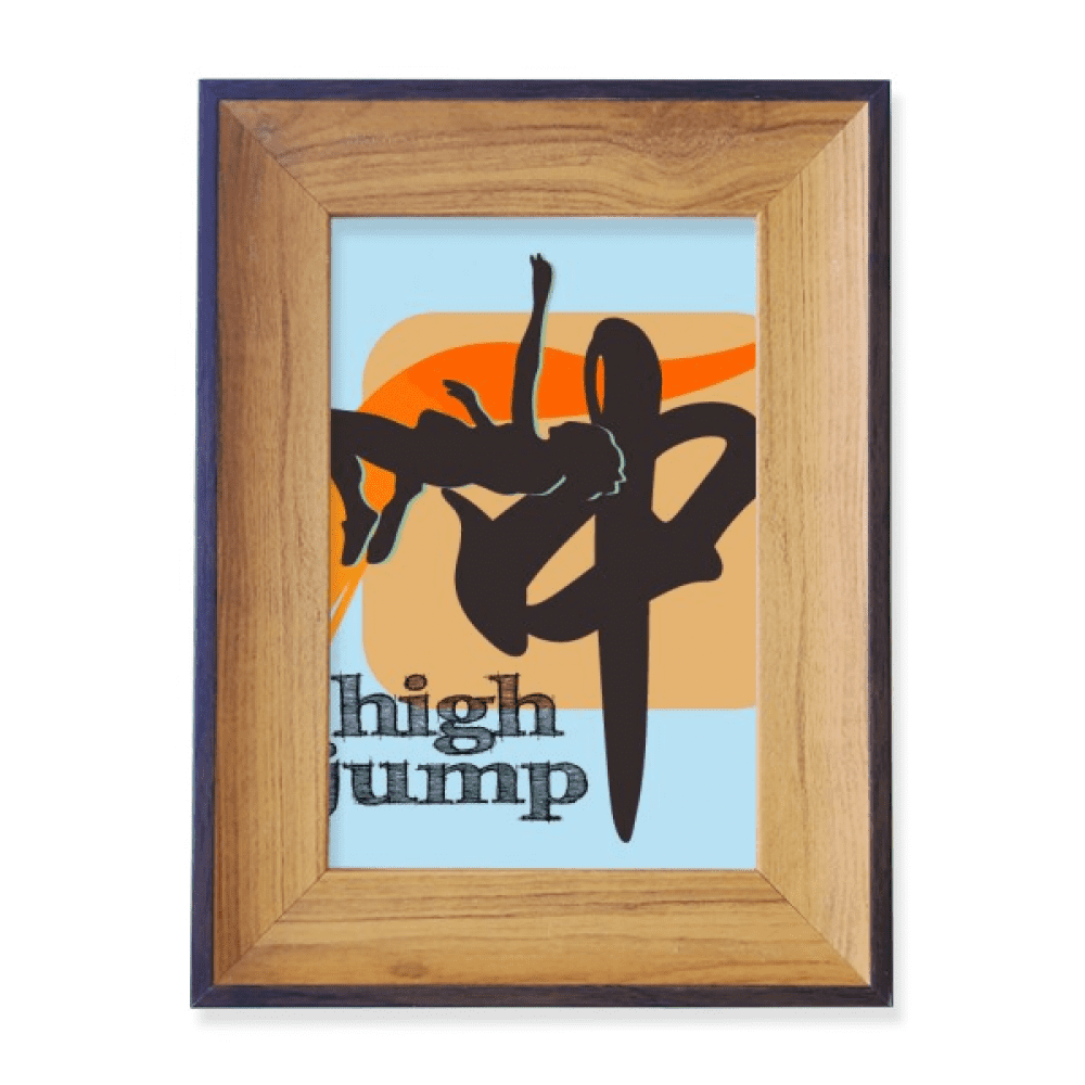 China Sports Track Field Highjump Photo Frame Exhibition Display Art Desktop Painting
