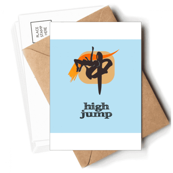 China Sports Track Field Highjump Postcards Envelopes Blank Note Cards Mailing