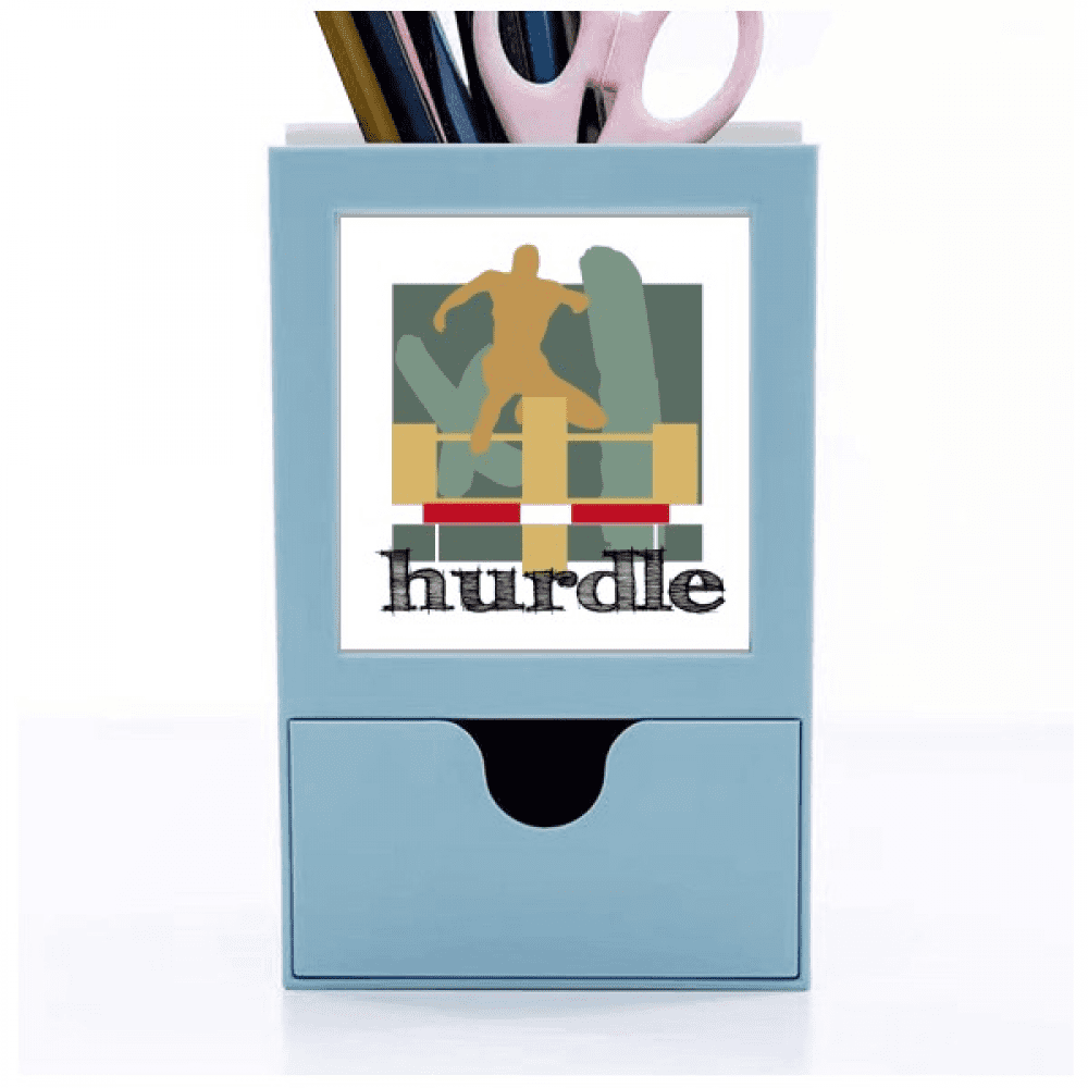 China Sports Track Field Hurdle Desk Supplies Organizer Pen Holder Card