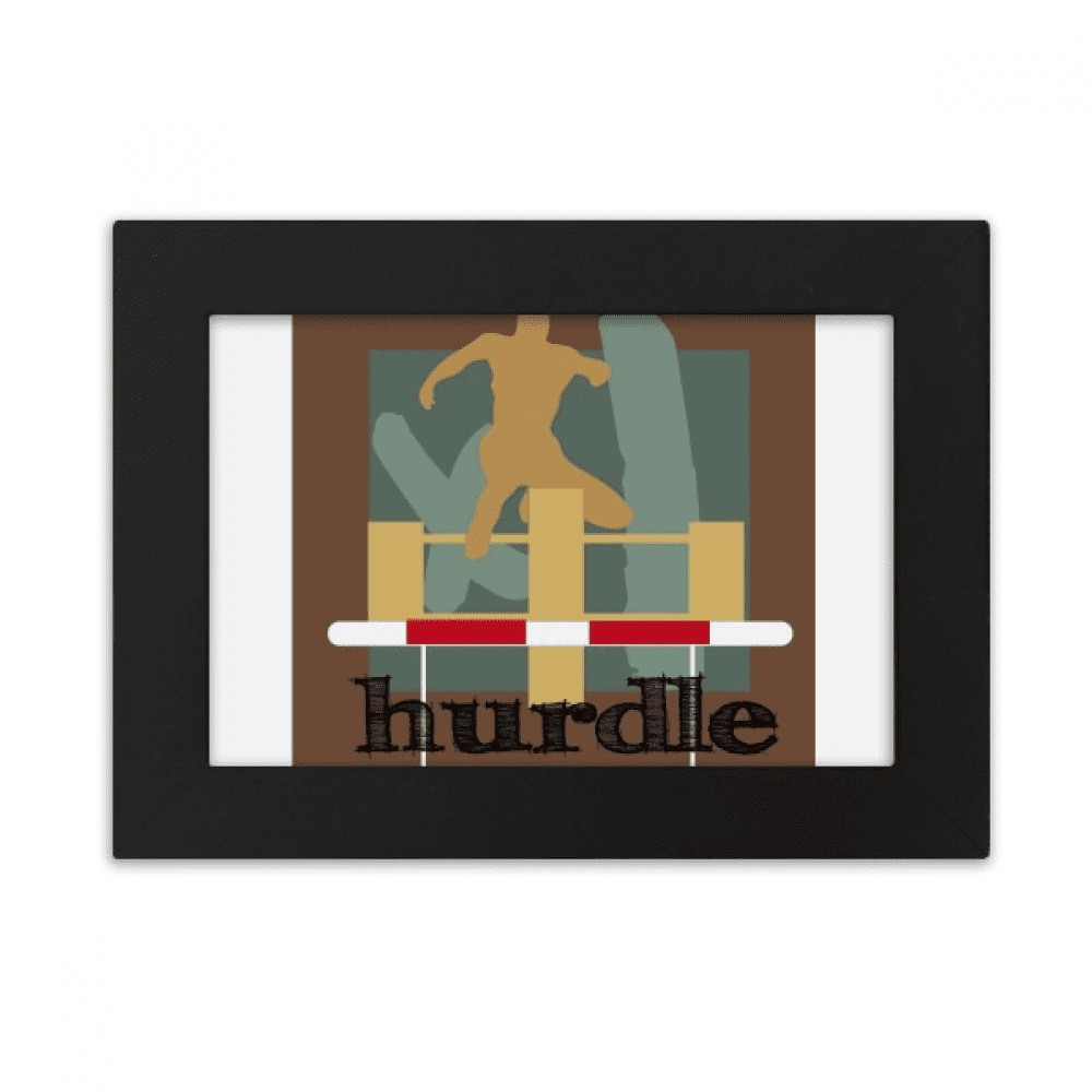 China Sports Track Field Hurdle Desktop Photo Frame Ornaments Picture Art Painting