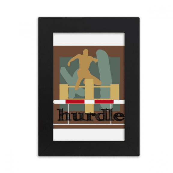 China Sports Track Field Hurdle Desktop Photo Frame Picture Display Art Painting Exhibit