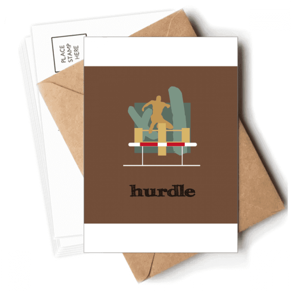 China Sports Track Field Hurdle Postcards Envelopes Blank Note Cards Mailing
