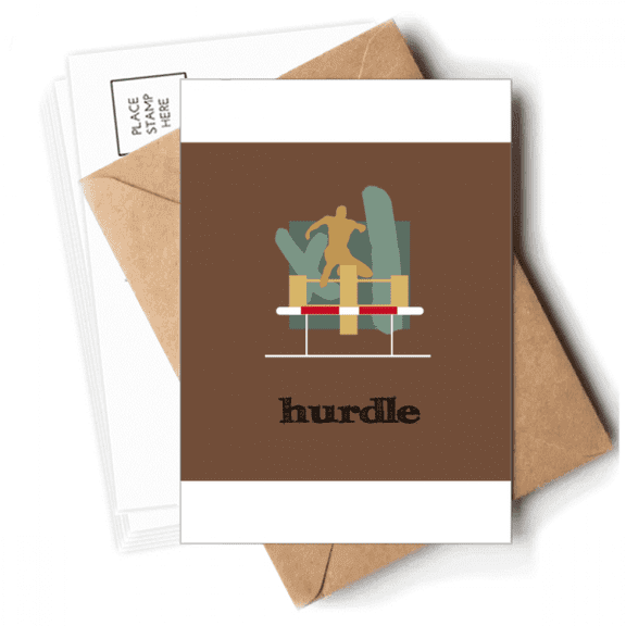 China Sports Track Field Hurdle Postcards Envelopes Blank Note Cards Mailing
