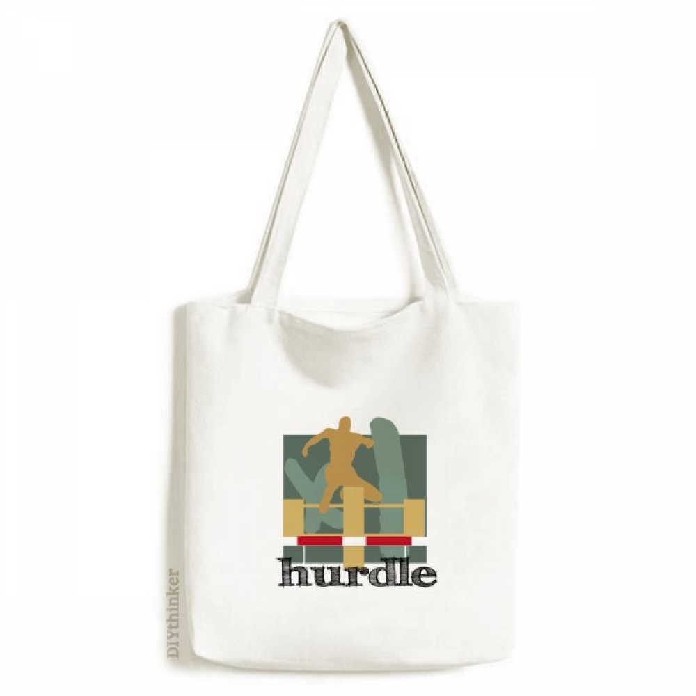China Sports Track Field Hurdle Tote Canvas Bag Shopping Satchel Casual Handbag