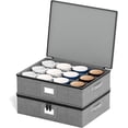 thumbnail image 1 of China Storage Containers 6 Pack, Stackable Hard Shell Quilted Cases with Soft Plate Separators, Moving Supplies Packing Boxes for Dishes, Plates, Platters, Mugs, Cups, 1 of 10