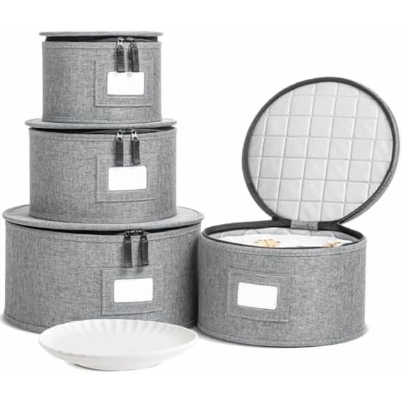 China Storage Containers, Containers for Organizing, Hard Shell Case, Felt Plate Dividers, Moving Supplies, Storage Box, Wine, Dishes, Glasses Storage, Charger Plates Storage Containers