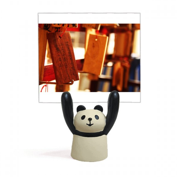 China Style Blessing Board Photography Memo Holder Cartoon Animal Panda Stand Decoration