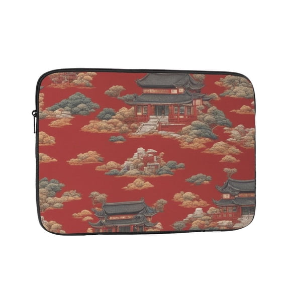 China Style Retro Red Laptop Sleeve Bag Compatible With MacBook Air / Pro iPad MateBook Tablet Surface HP Lenovo Dell ASUS Acer Laptop Computer Protective Size: 12 inch