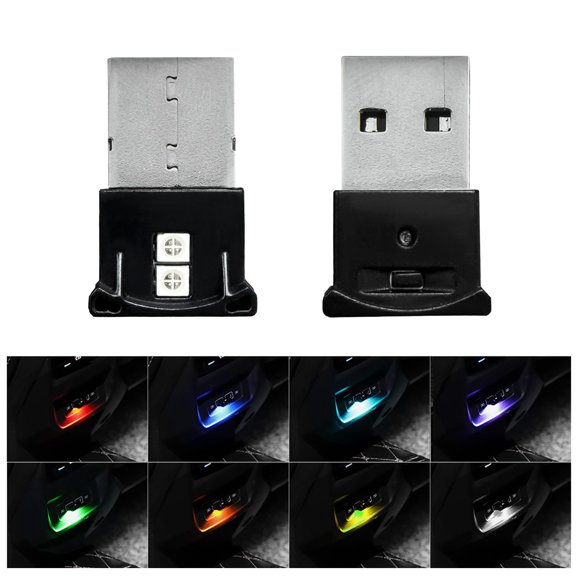 From China Suvnie 2 PCS Mini USB LED Light, 8 Colors RGB Car USB LED Interior Atmosphere Light, Adjustable Brightness Smart Laptop Keyboard Home Office Decoration Night Lamp, Car Accessories
