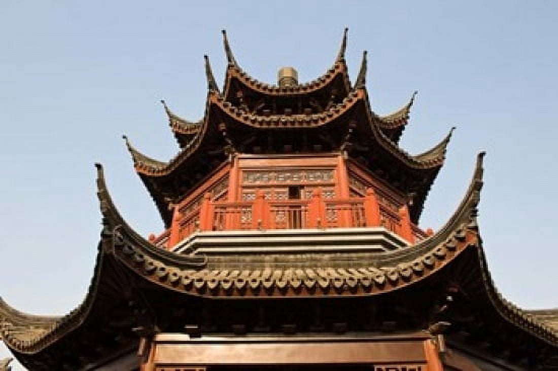 China Suzhou Pagoda along Shan Tang Street Canvas Art - Michael DeFreitas DanitaDelimont (36 x 24)