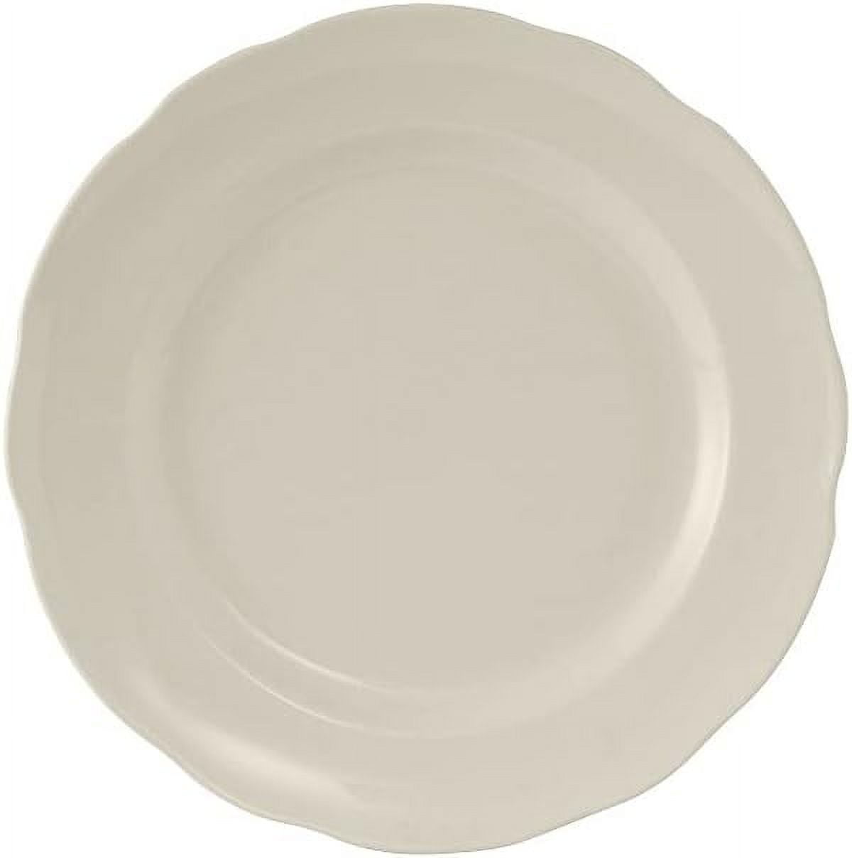 China TSC006 Plate, 63/8" Dia., Round, Scalloped Edge, Microwave