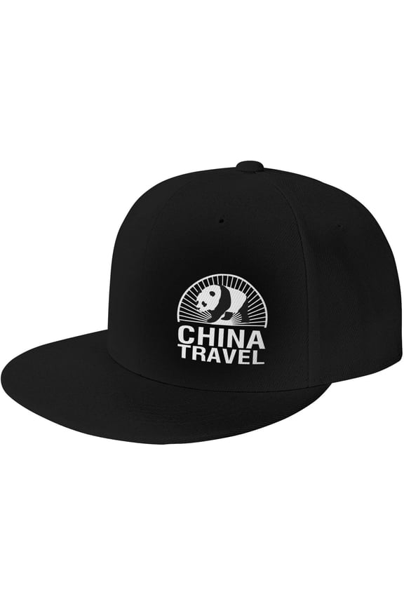 China Travel Flat Bill Hats Teens Cool Snapback Baseball Cap Unisex