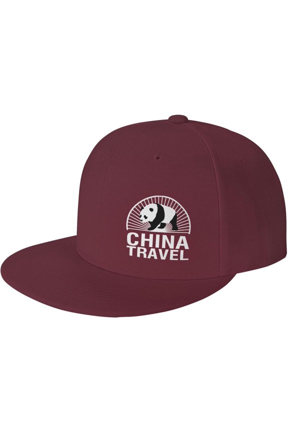 China Travel Flat Bill Hats Teens Cool Snapback Baseball Cap Unisex