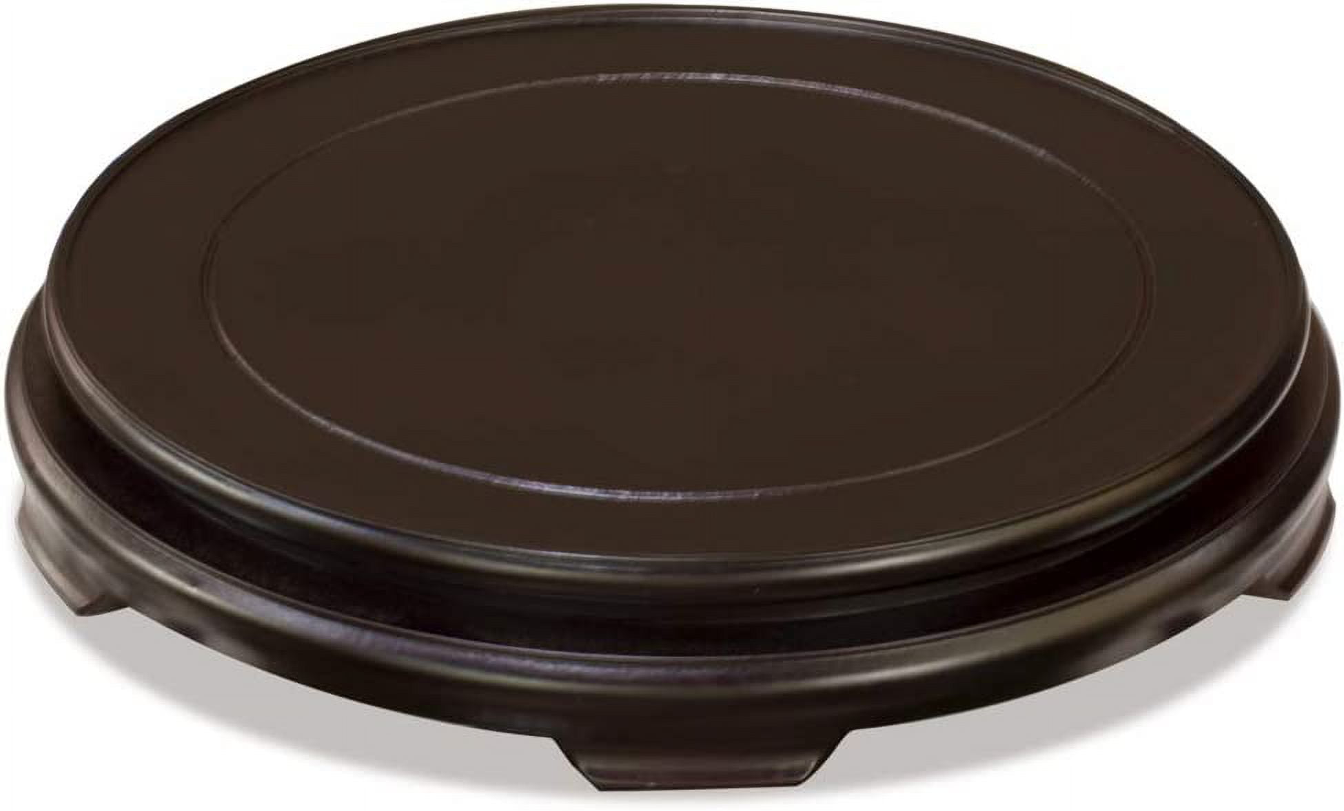 ChinaFurnitureOnline 10 Inch Dark Brown Round Chinese Wooden Stand ...