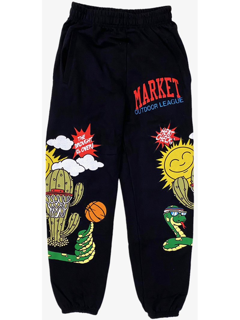 Chinatown Market Men's Desert Outdoor League Sweatpants in Black