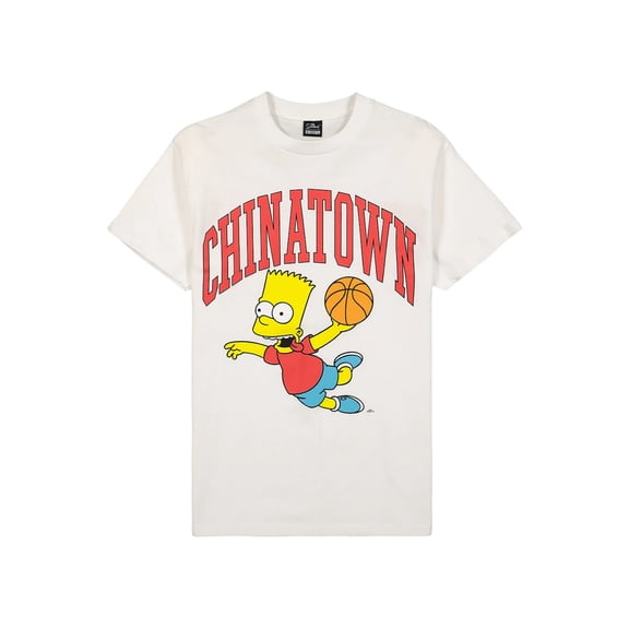 Chinatown Market Men's Officially Licensed X The Simpsons Air Bart Arc Tee T-Shirt (Medium, White)