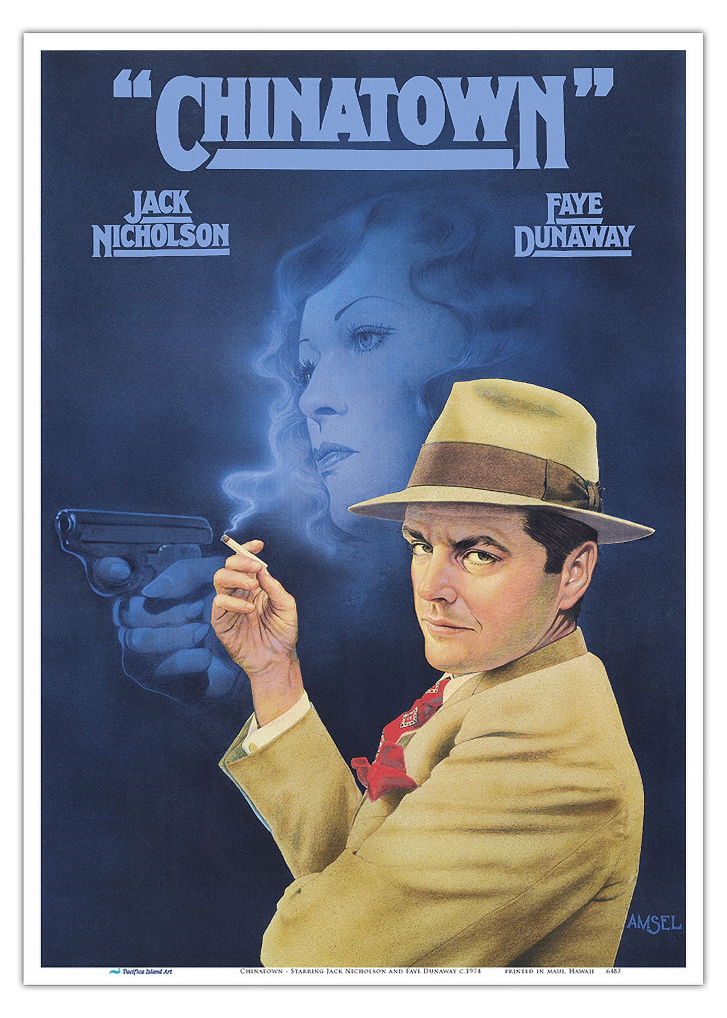 Chinatown Starring Jack Nicholson and Faye Dunaway Directed by Roman Polanski Vintage Film